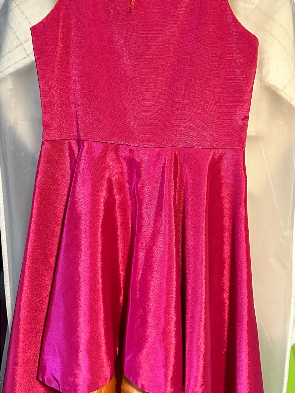 Girls' Fuchsia Party Dress